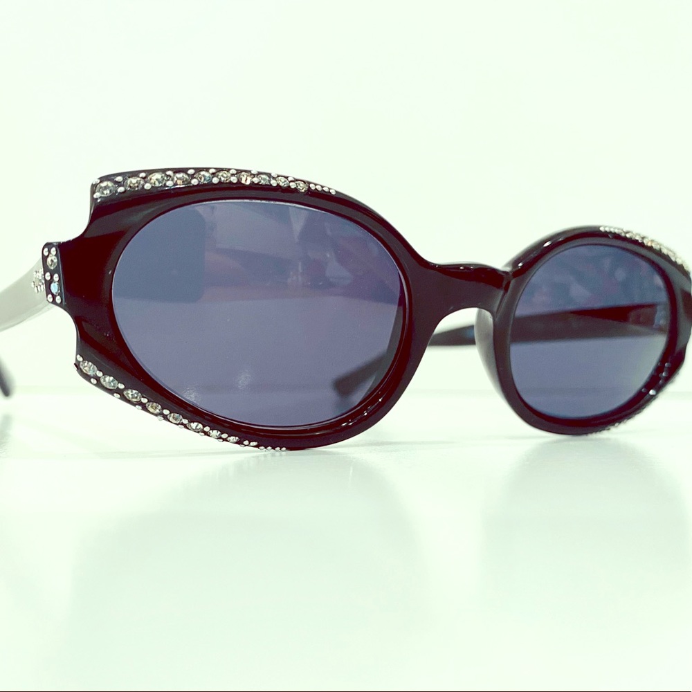 Vintage Marine Tres Gal 5 1/2 Jeweled Sunglasses